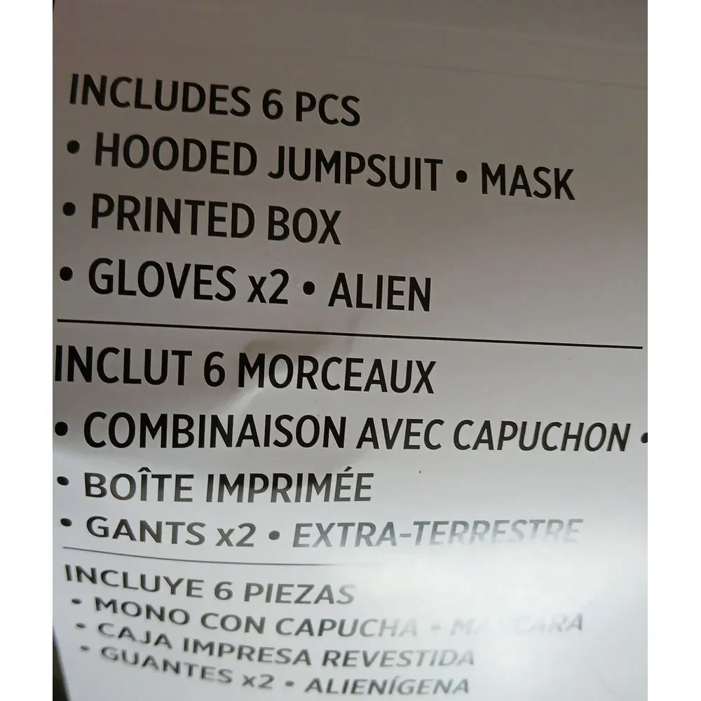 NEW‎ Alien Hunter Illusion Halloween Costume Standard Child Up To Size 10 #737